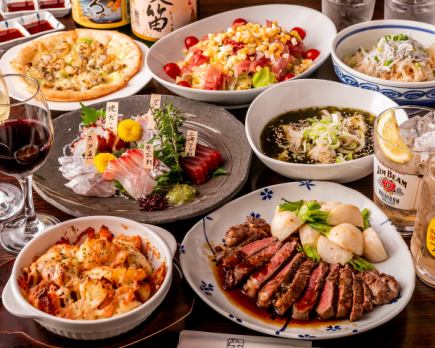 【プレミアムコースB】全7品3H飲み放題付7700円(税込)♪黒毛和牛ロースステーキに舌づつみ