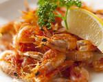 Deep-fried small shrimp