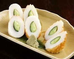 Raw chikuwa sashimi