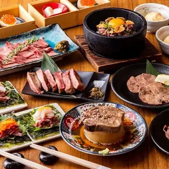【3H飲放】佐賀牛タン食べ放題!網焼きや出汁煮にシチューでご堪能◎ほか含全9品5380円⇒4500円