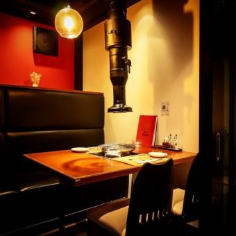 We have private rooms that are perfect for dates and entertainment.Enjoy high quality meat in a special space!