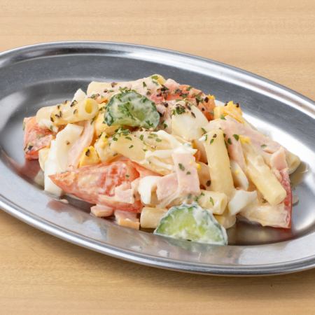 Ham and egg macaroni salad