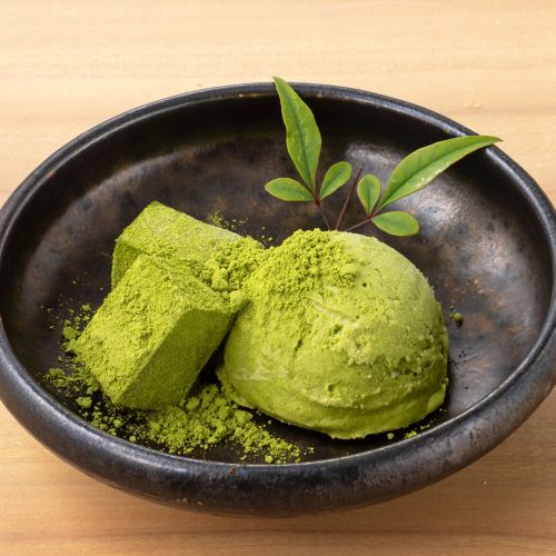 抹茶わらびもちアイス