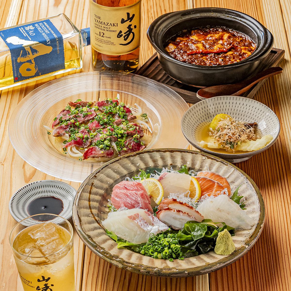 旬の食材を使用した料理と厳選のお酒が楽しめる◎飲み放題、個室もご用意！