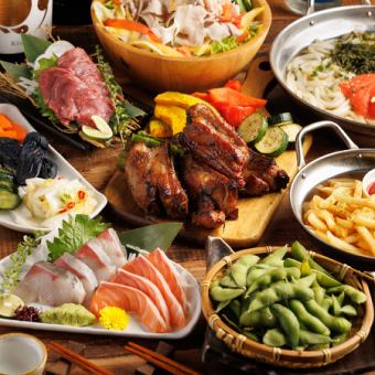 【蓮堪能】2.5時間飲み放題付！絶品スペアリブと選べるメインの贅沢コース