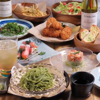 【2.5時間飲み放題付きコース】地元狭山の食材にこだわった全7品6000円(税込)