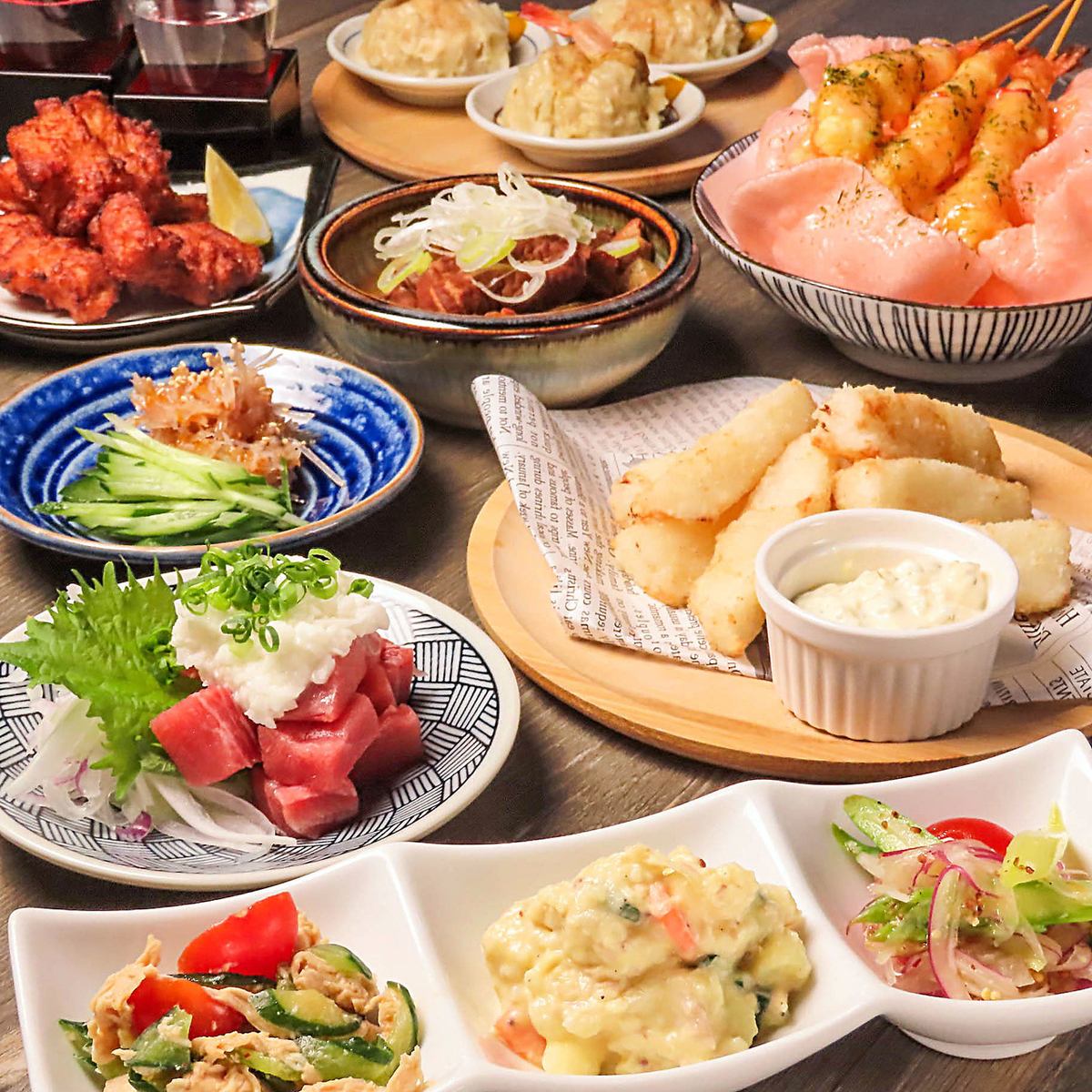 A menu you can't miss when you come to Ugounosake x 3-hour all-you-can-drink course♪