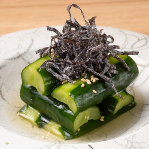 [590円おつまみ]　塩昆布キュウリ