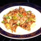 Stir-fried lamb with cumin