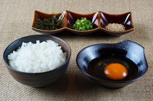 Zosui set (rice, egg, green onion, chopped seaweed)