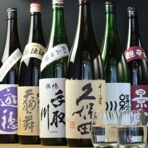 Carefully selected sake sourced directly from a liquor store in Niigata