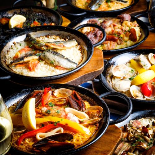 [CHEF'S BAR specialty!] 5 types of authentic paella!