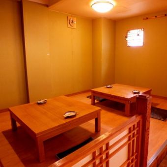 In the semi-private room at the Kurashiki, you can sit up to 12 people ♪