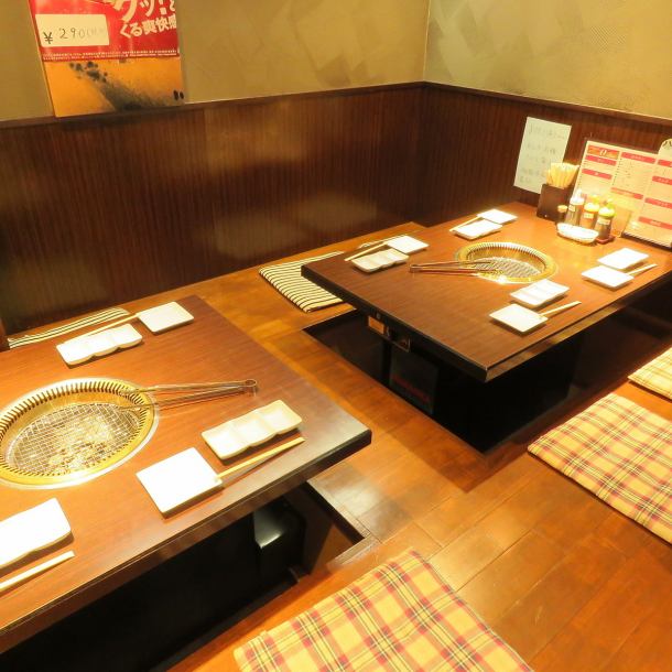 【Digging Tatsuzashi】 Relaxingly relaxing digging tatami floor space can be used for up to 7 people.We recommend reserving seats for popular digging ♪