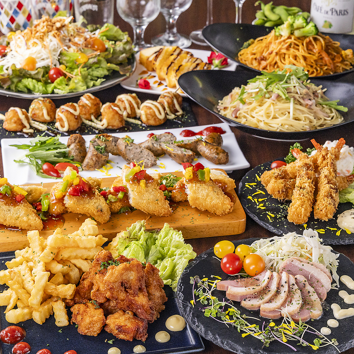 【涼しくビアガーデン気分◎】3時間飲放3280円/2Ｈ飲放2780円！