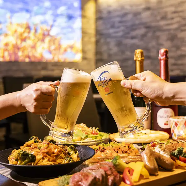 【夏はやっぱりビアホール◎】ビール片手に肉を頬張る夏だけの贅沢時間♪涼しい空間で夏を満喫しましょう♪