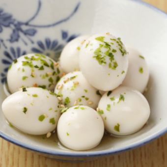 うずら卵の浅漬け