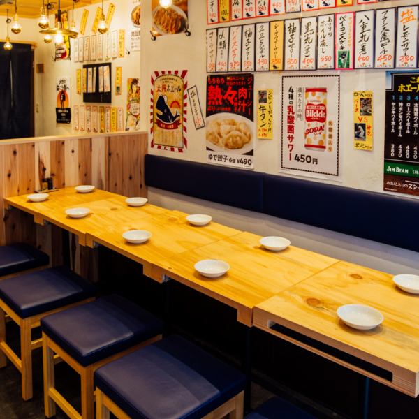 生ビール付き当日予約OK！大衆酒場の人気メニューが楽しめる、飲み放題付きのお得なコースがございます★早い時間からOPENしているので、0次会やさく飲みにも使えます♪もちろん、会社宴会やサークルの打ち上げでも大歓迎！テーブル席とモニター完備ですので、お酒を飲みながら皆で野球観戦ができます！＜歓迎会・送別会＞