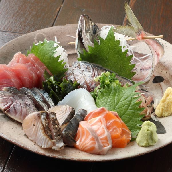 お刺身も季節によって変わります！その時期で一番いいお魚をご提供しております！
