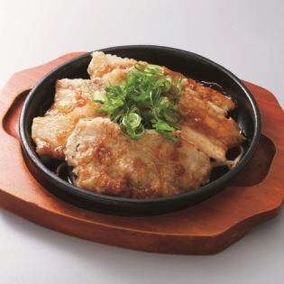 Pork belly ginger teppanyaki