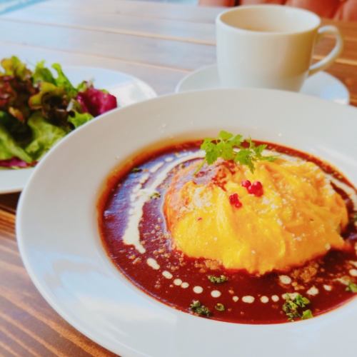Our omelet rice is made with highly nutritious and delicious Nasu Miyo eggs made with carefully selected feed.