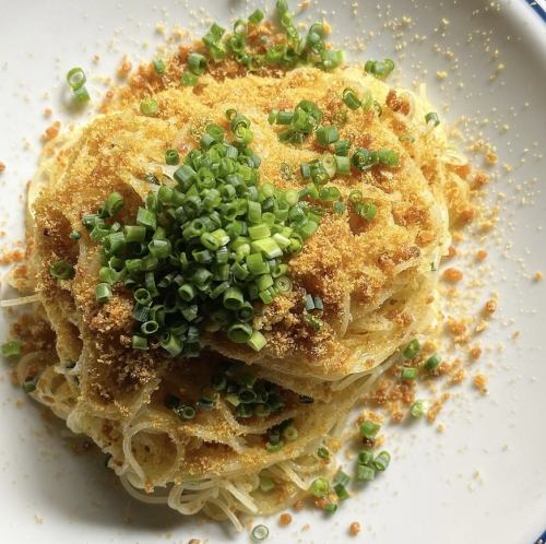 冷製カラスミのアーリオ オーリオ ペペロンチーノ