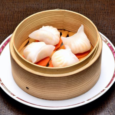 Steamed shrimp dumplings (4 pieces)