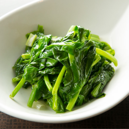 [Friday only] Seasoned Chinese green vegetables with salt flavor
