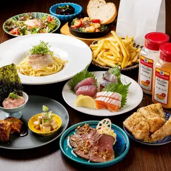 【飲み放題付】海鮮と創作の女子会コース