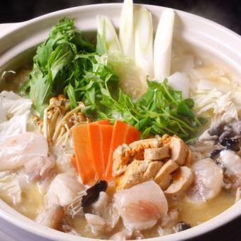 【選べる!3種の鍋コース】料理のみ・料理全7品4,000円(税込)
