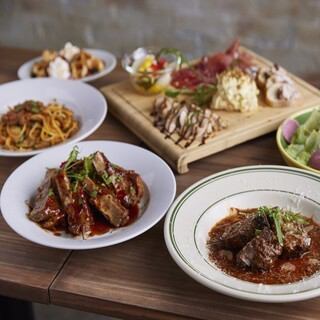 【2時間飲放題】和牛の赤ワイン煮込み等上質な素材を楽しめる!/プレミアムコース