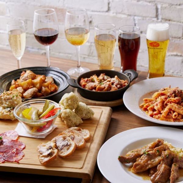 ワインやカクテル、ノンアルコールなど種類豊富な飲み放題メニューが自慢です!!