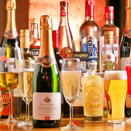 【飲み放題限定最安値プラン】お値段重視★全4品3500円　延長3時間も可