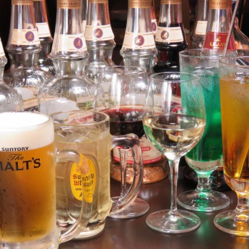 17: 00 ~ 22: 00 All-you-can-drink plan ☆ 60 minutes 1000 yen (tax excluded) ~