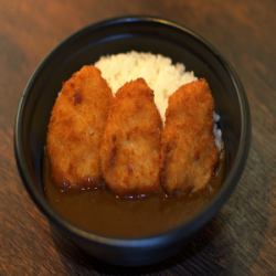 Chicken cutlet curry rice bowl