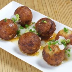 Japanese style fried takoyaki