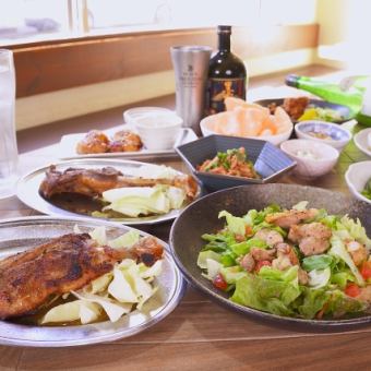 【３時間飲み放題生ビール付】とりざんまいコース<10品>いろどりやの全てを堪能！1番人気！