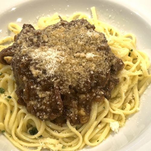 自家製生パスタを使用！