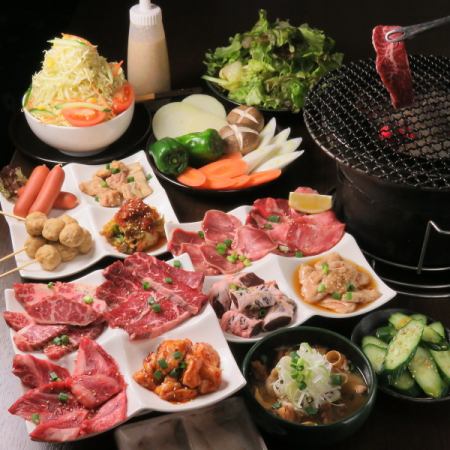 ★Women's party menu★10 types of meat and hormones & 7 types of dishes, 2 hours all-you-can-drink included 2980 yen (tax included)
