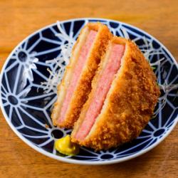 ジューシー厚切りハムカツ