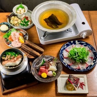 【うおたむ特選コース】飲み放題180分付き！全7品6500円(税込)