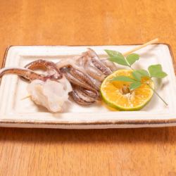 アオリイカのげそ串