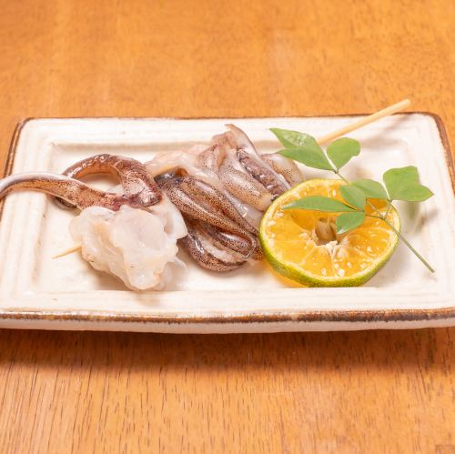 アオリイカのげそ串