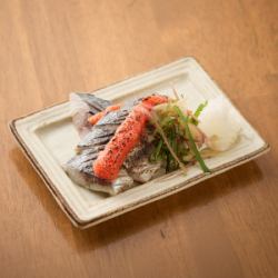 〆鯖の炙り明太子