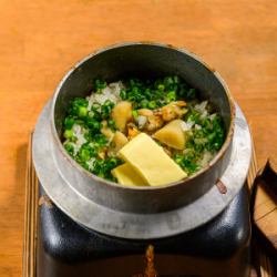 北海道帆立バター釜めし