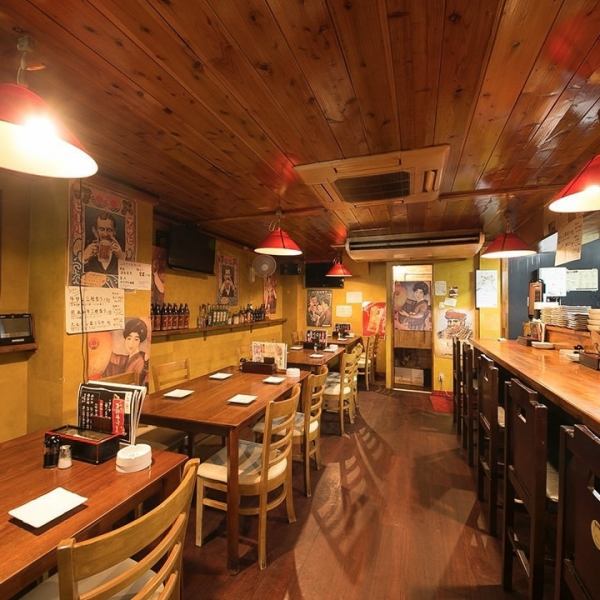 [Chartered for each store] It can be used by 30 to 40 people !. We are waiting for you with all-you-can-eat and drink and seasonal courses such as various banquets, alumni associations, launches, etc. The retro interior is a very relaxing space ♪