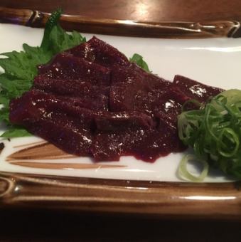 [New Menu] Horse Liver Sashimi / Cherry Meat Natto Dressing
