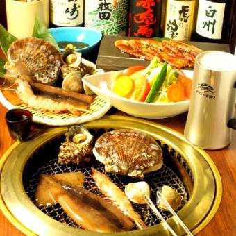 《地酒/地焼酎を堪能♪90分飲み放題付》【海平コース】鮮魚&焼肉含む<全12品>⇒6700円(税込)