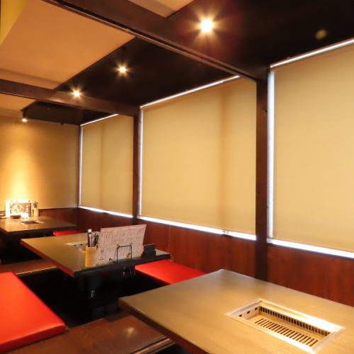 [Half floor reserved ◎] The sunken kotatsu seats can accommodate up to 60 people.
