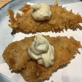 レアアジフライ タルタル添え